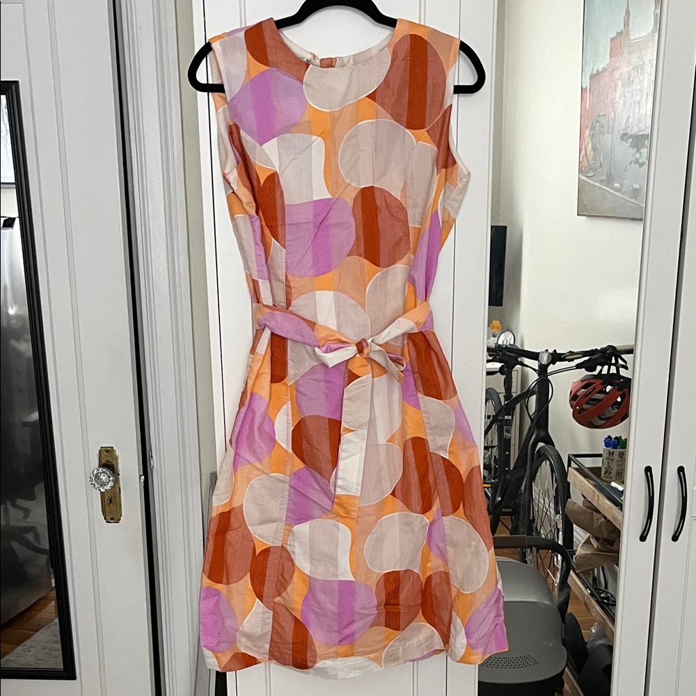 Vintage 70s Liberty Circle Print Midi Dress